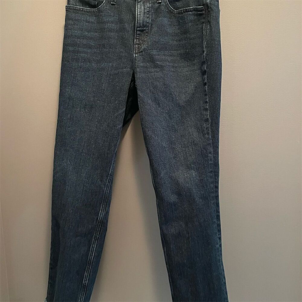Vineyard Vines Women's Cropped Jeans Size 28 Dark Blue Relaxed Fit